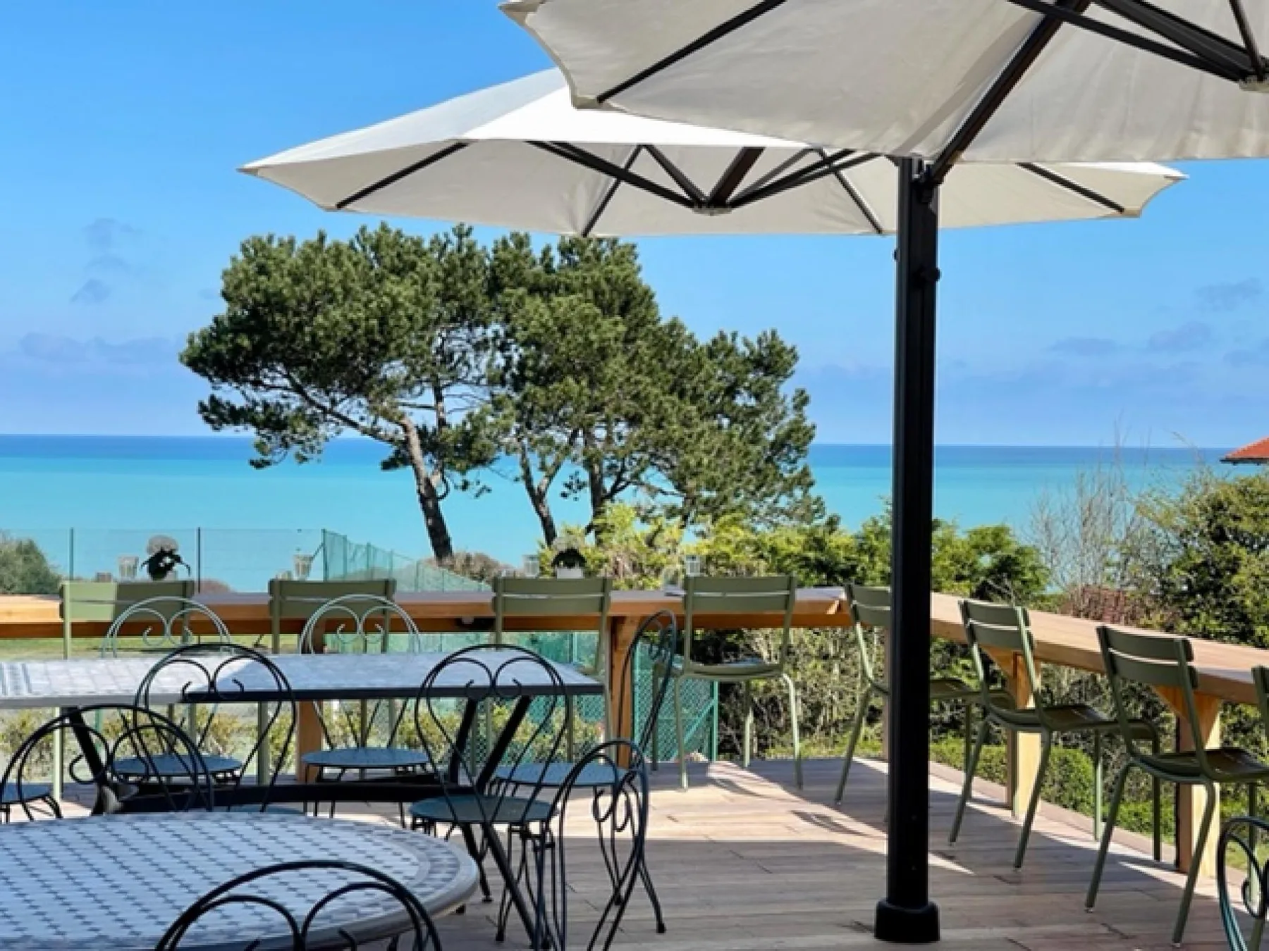 Terraza con vistas al mar