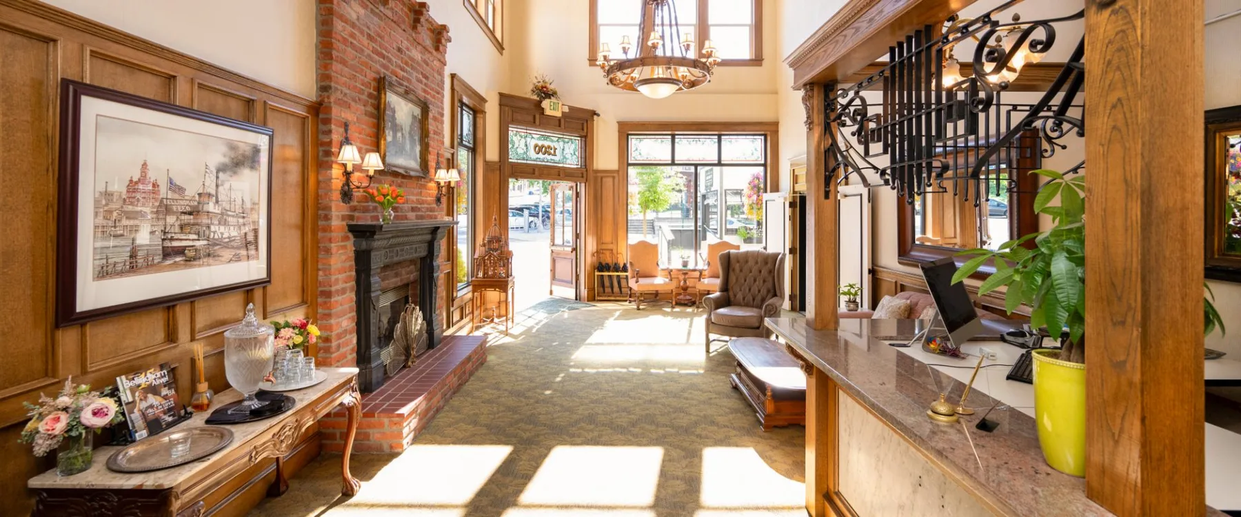 Sunny lobby