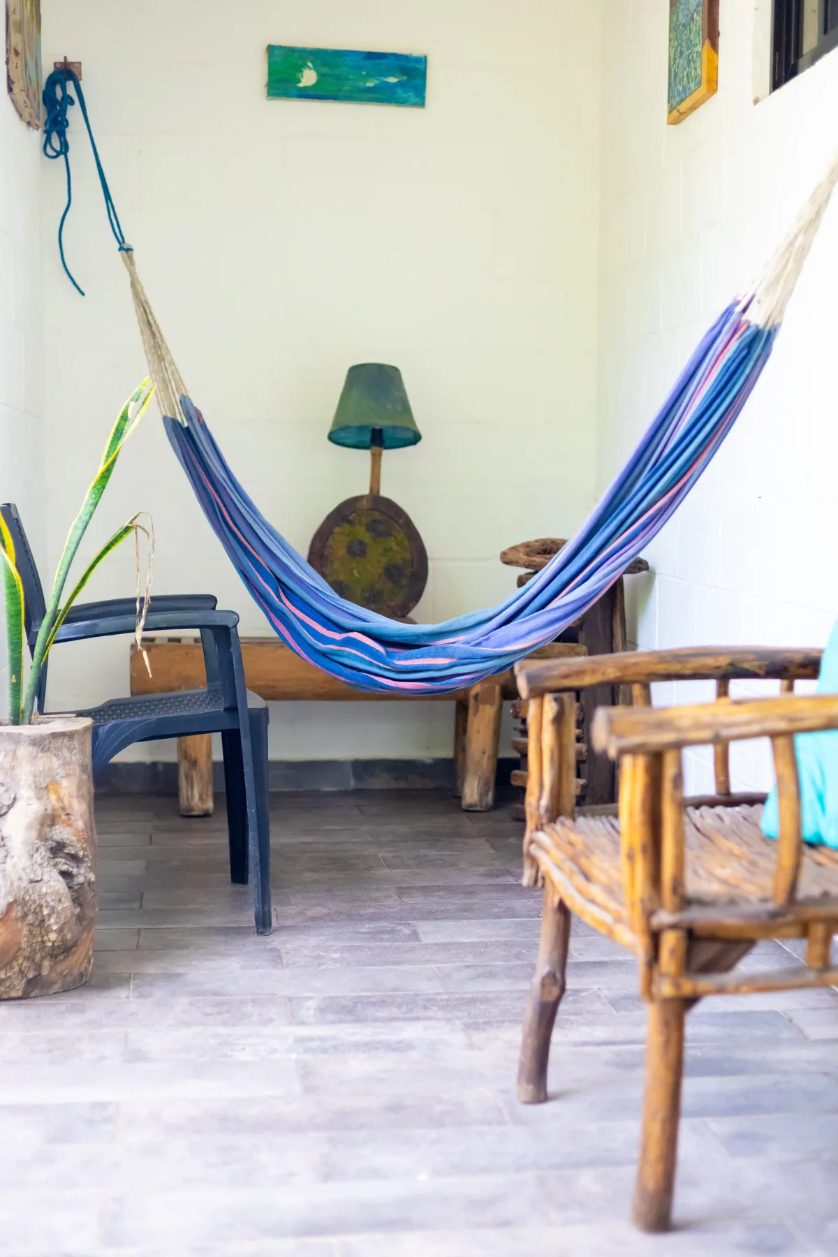 Sala de estar del hotel.