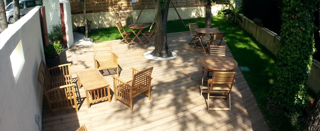 Terraza a la sombra