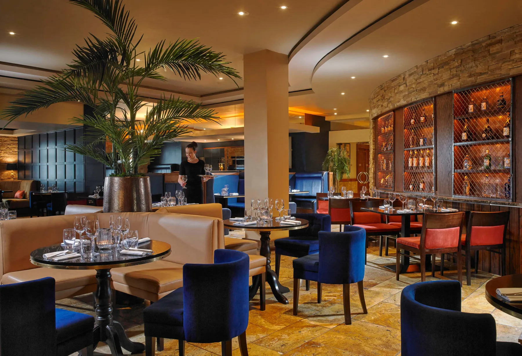 Zona de comedor de Hoban Bar & Brasserie
