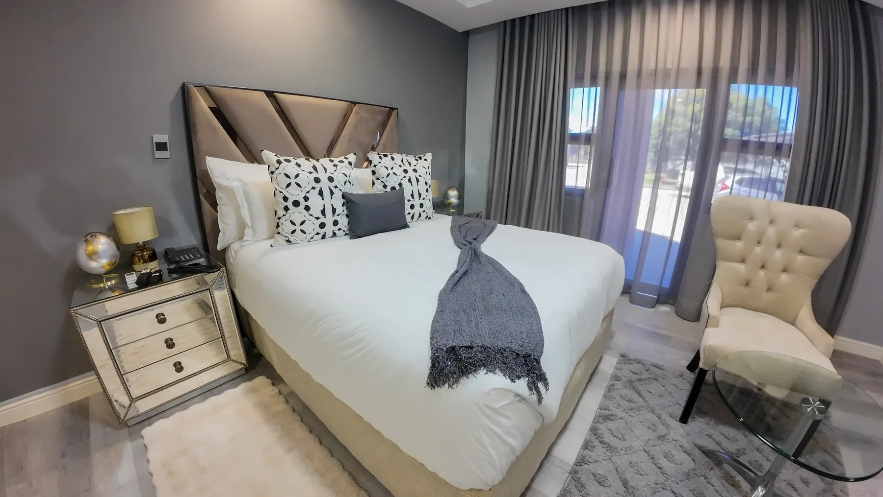 Interior de habitación de hotel