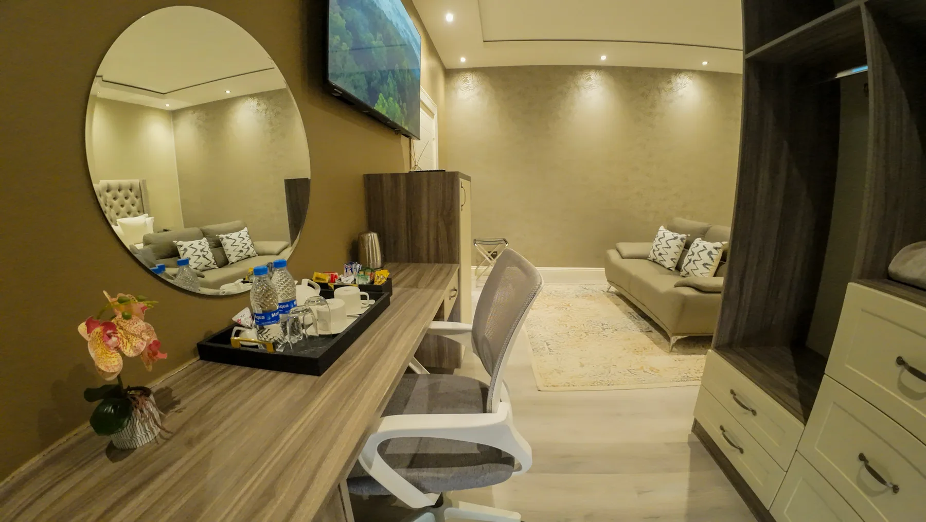 Interior de habitación de hotel