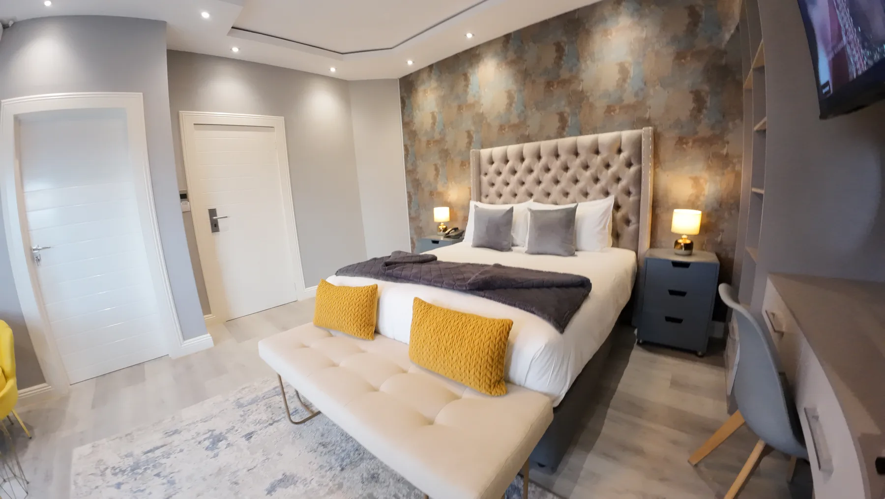 Interior de habitación de hotel