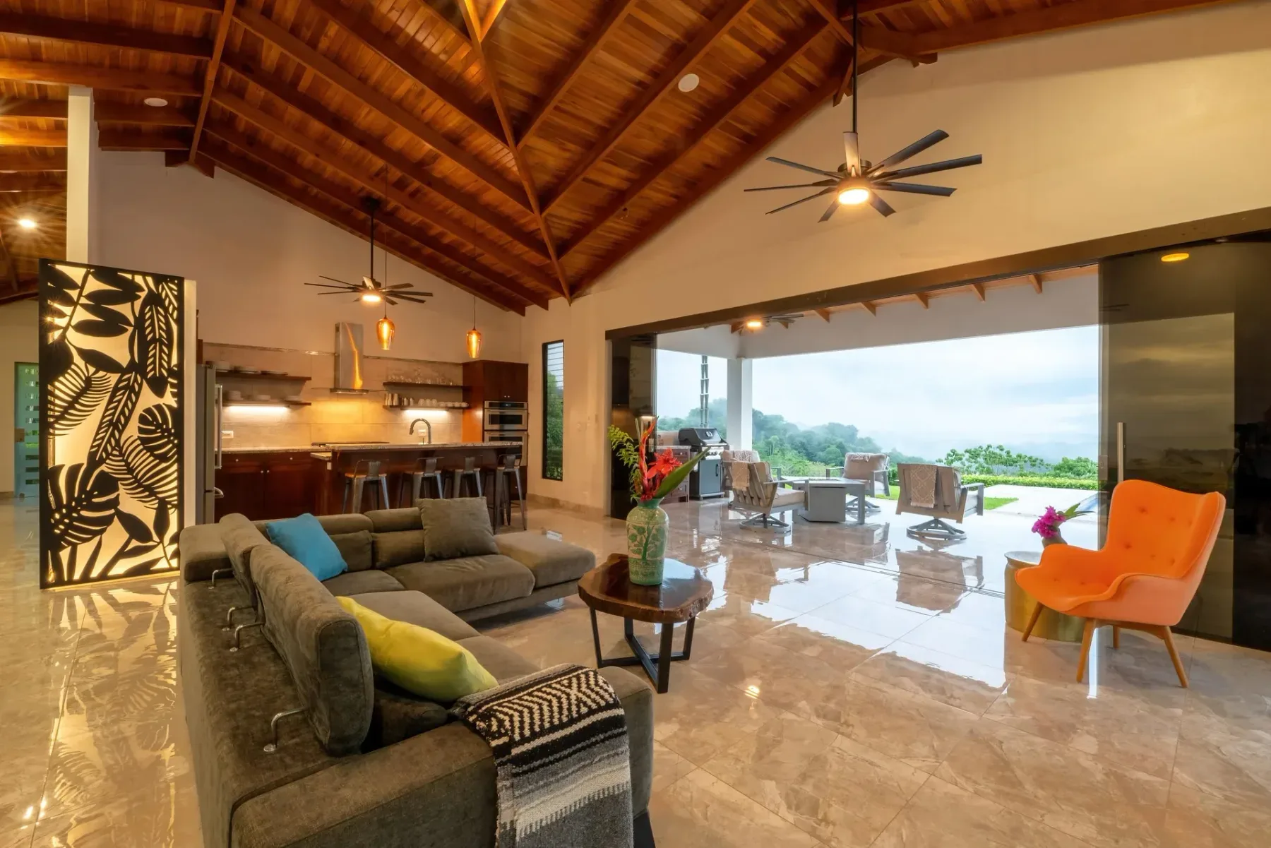 Living and dining area