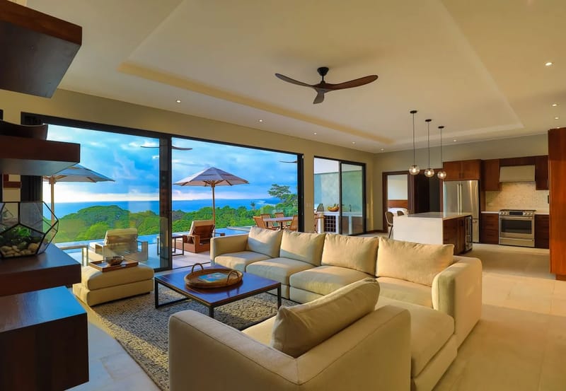 Villa en Dominical - Villa de lujo de ensueño con vistas a la selva y al océano y piscina