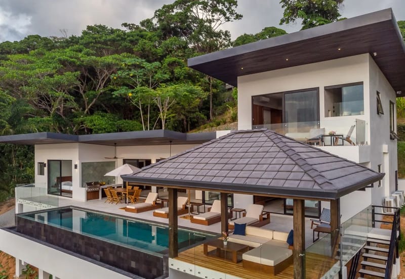 Villa en Dominical - Villa de lujo de ensueño con vistas a la selva y al océano y piscina