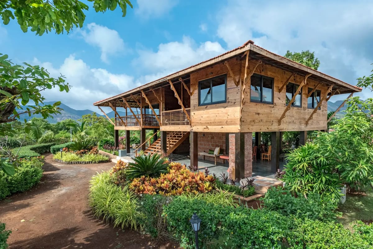 SATORI ~ WoodHouse (casa de campo de 2 dormitorios) - Mulshi, Lonavala, Maharashtra
