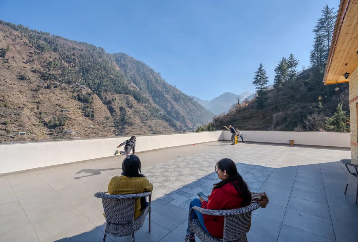 The Tirthan House ~ Terrace View