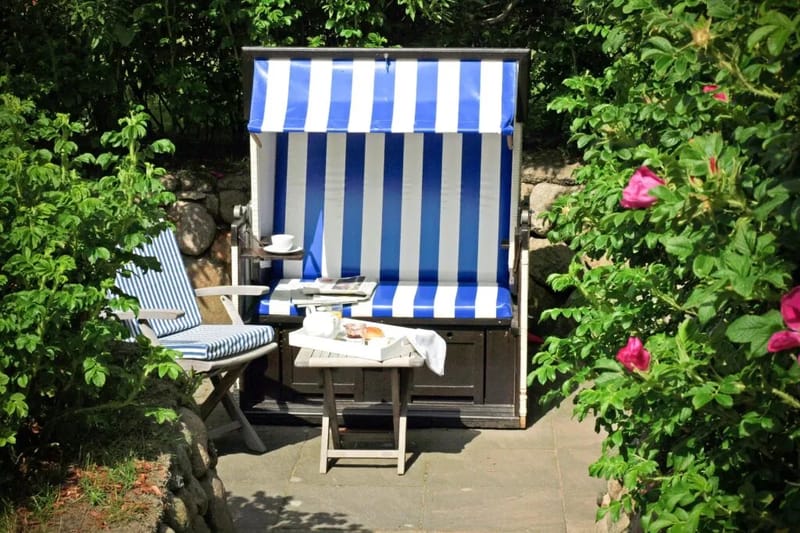 Beach chair at a holiday home on Sylt