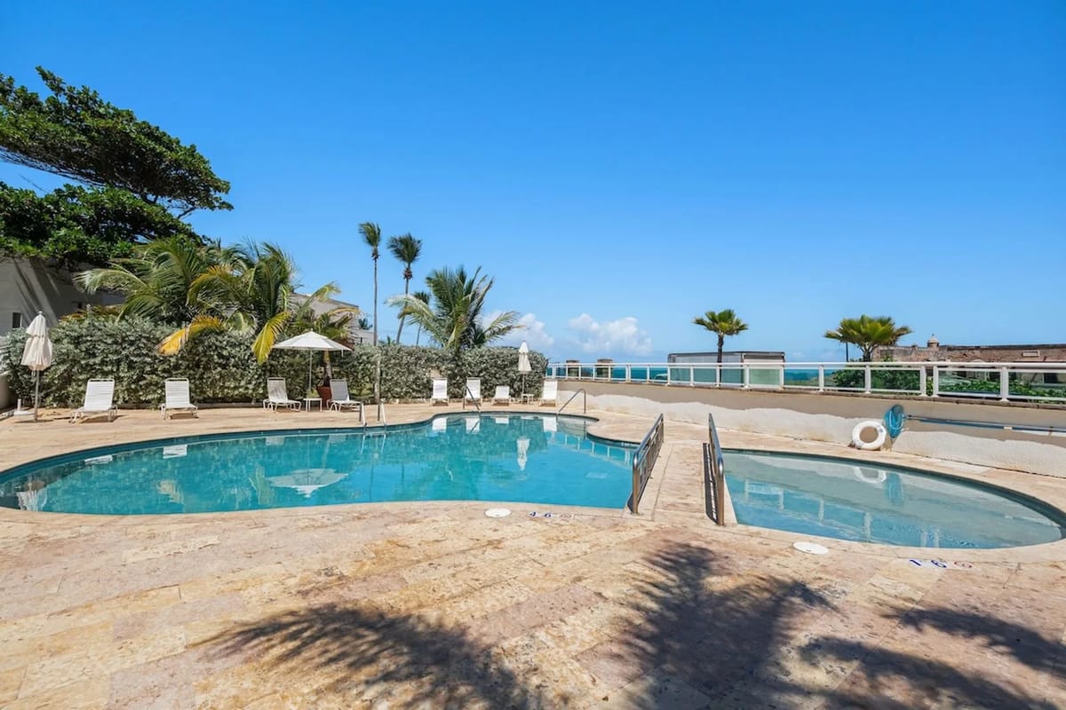 Condado Beachfront Balcony | Pool | Sleeps 4