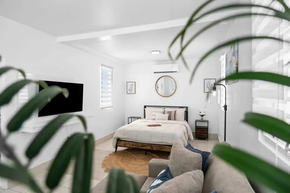 Lush views from inside