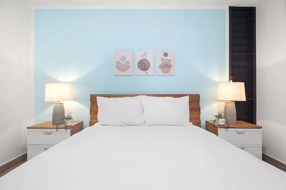 A soft and cozy bed, perfect for unwinding and leaving your worries behind.
