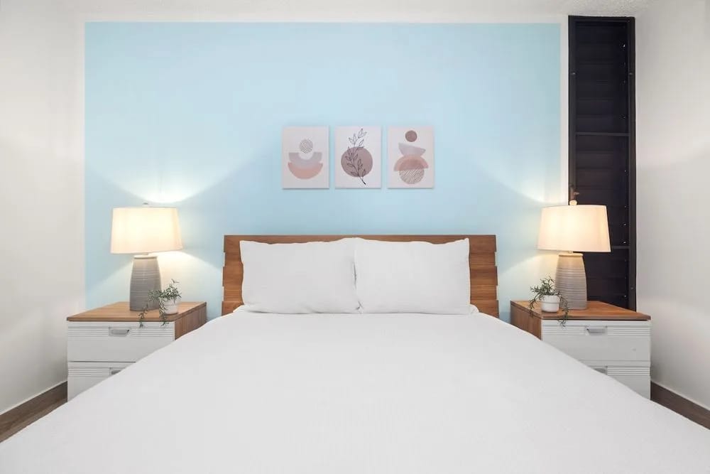 A soft and cozy bed, perfect for unwinding and leaving your worries behind.