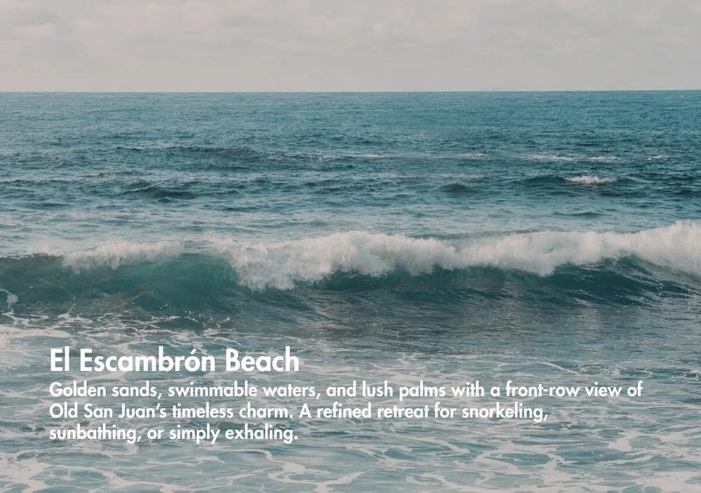 Near El Escambrón Beach.