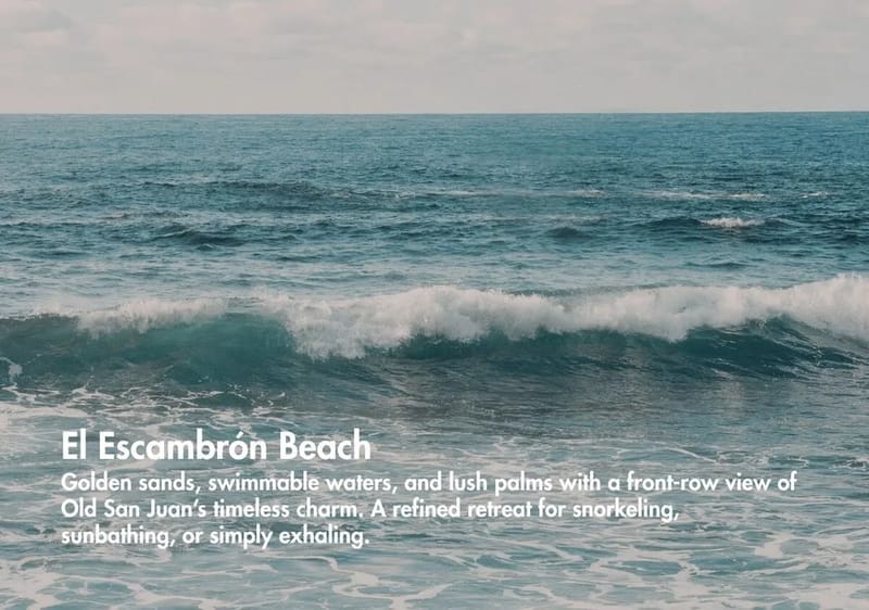 Cerca de la playa El Escambrón.