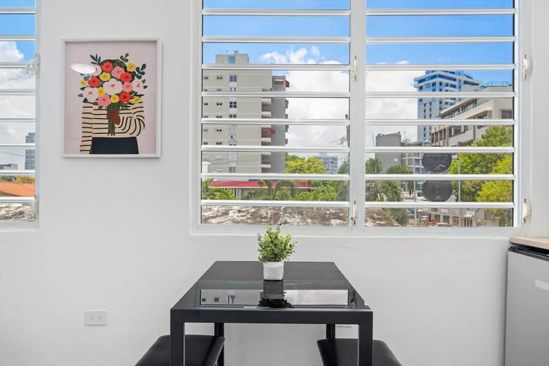 A bright space for morning coffee.