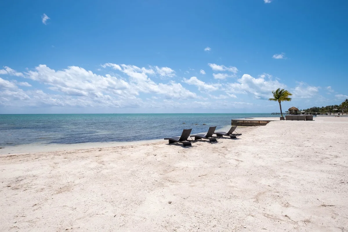 Playa privada de arena