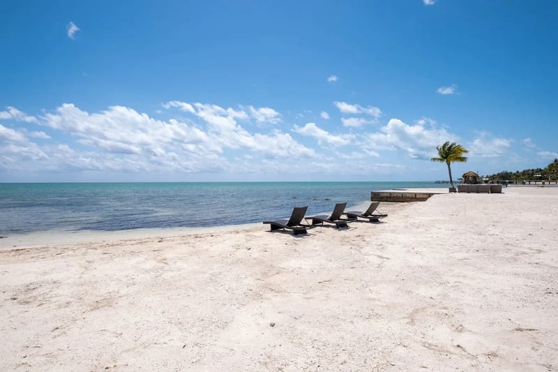 Private sandy beachfront