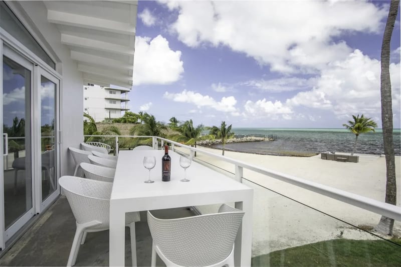 Oceanfront balcony