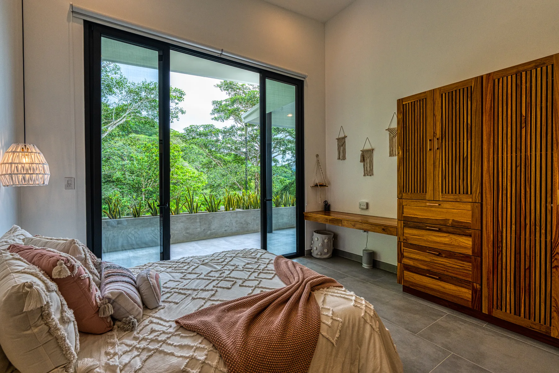 Bedroom opening to the terrace